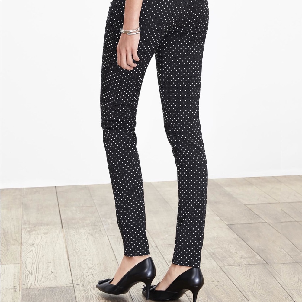 Banana Republic Sloan Navy dash print pants